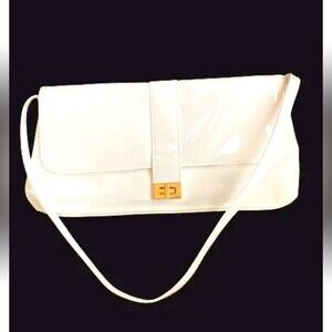 Naturalizer small handbag Purse turn lock shiny Faux leather Shoulder Bag